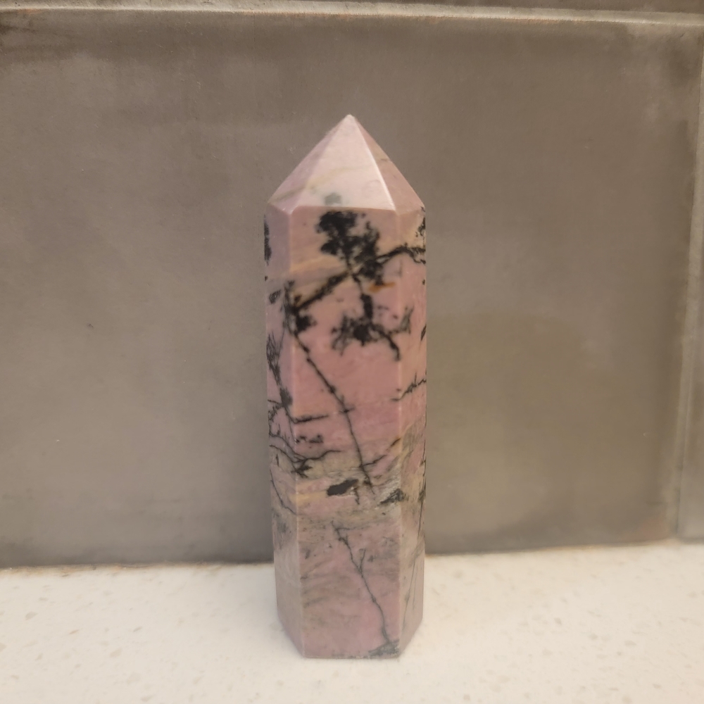 Rhodonite Stone Obelisk